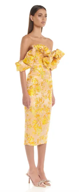 Eliyah the Label Brielle Dress Yellow Size S /AU 8  for rent on The Volte - image 1