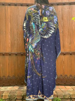 Camilla Southern twilight kaftan w high collar size 16 for rent on The Volte - image 3