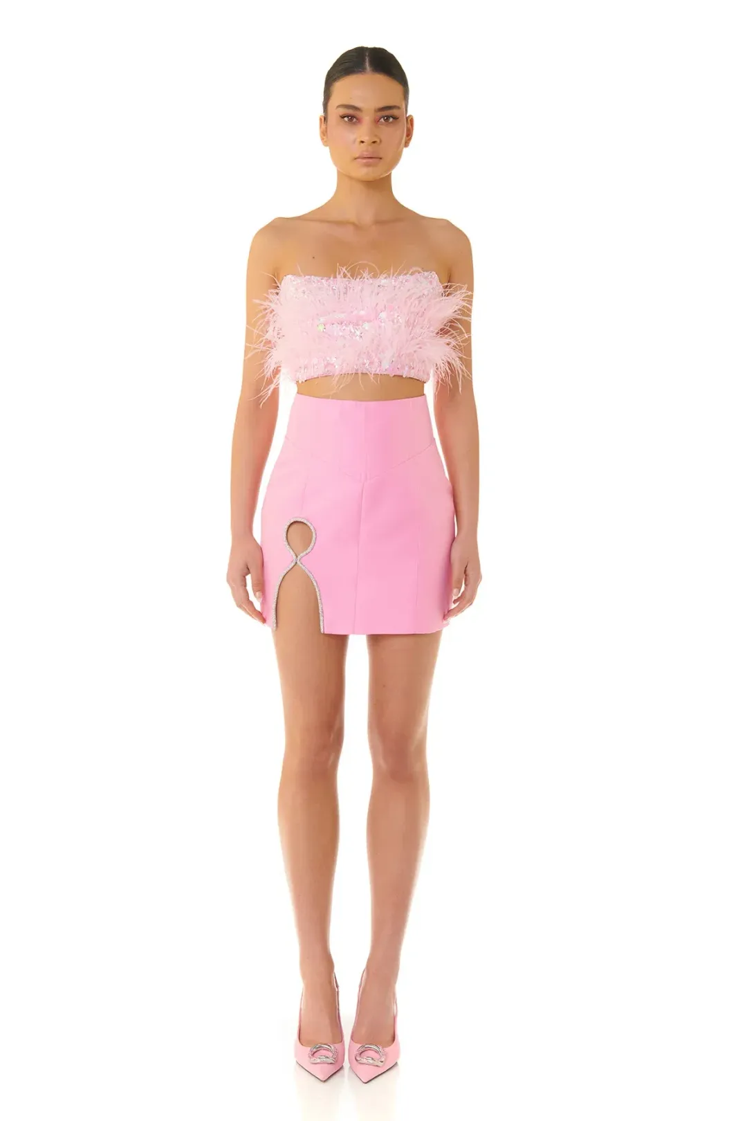 Eliya The Label Simone Skirt Pink Size XL / Au 14 for rent on The Volte - main image
