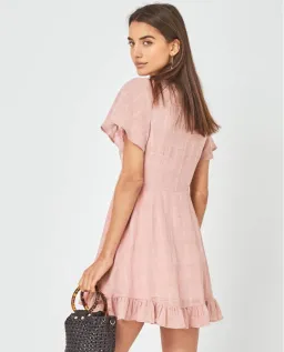 Auguste The Label Pia Mini Dress Pink Size 6 for rent on The Volte - image 4