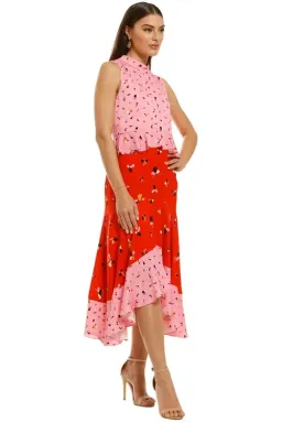 Rebecca Vallance Ruby Ruffle Dress Multi Size 6 for rent on The Volte - image 2