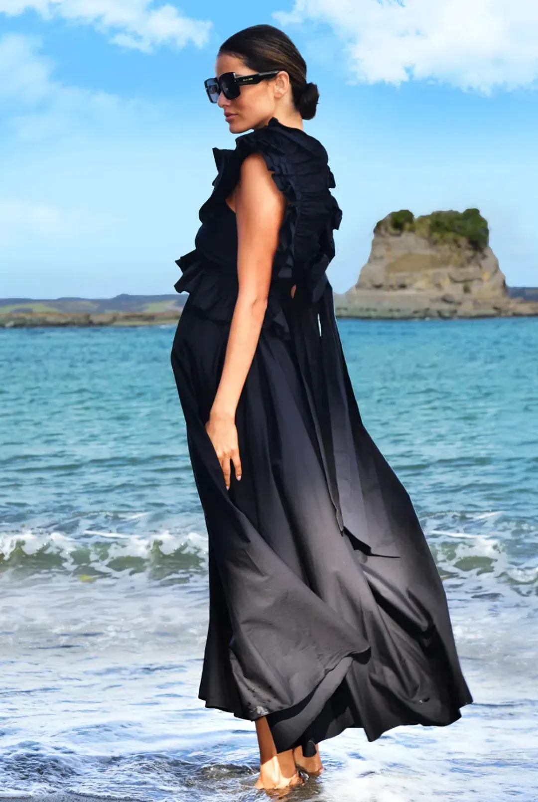 Trelise Cooper Got the Frills for You Black Size 10 for rent on The Volte - main image