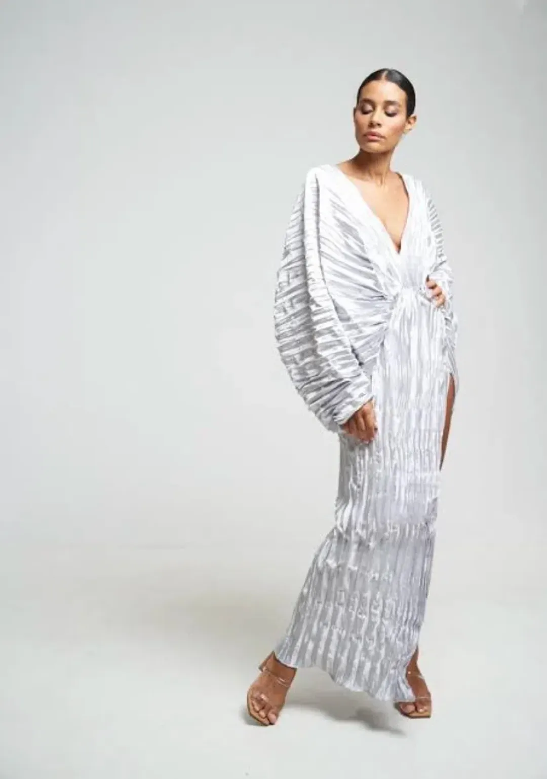 L'idee De Luxe Gown in Metallic Size AU 8 for rent on The Volte - main image