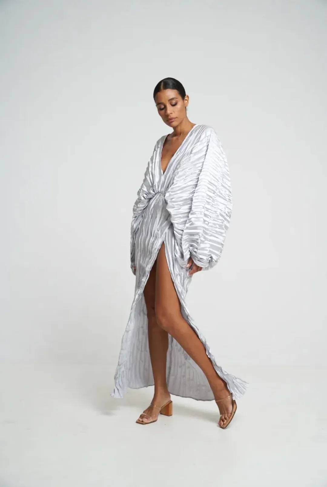 L'idee De Luxe Gown in Metallic Size AU 8 for rent on The Volte - main image