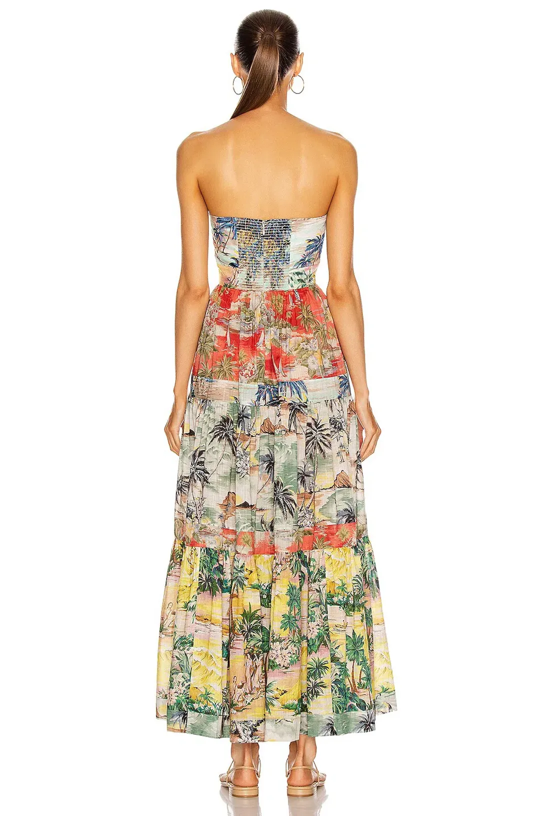 Zimmermann Juliette Tie Front Dress in Spliced Size 0/Au 8  for rent on The Volte - main image