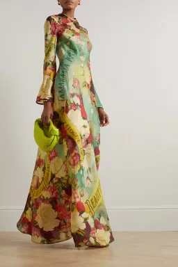 Zimmermann The Wonderland Bias Slip Dress in Peony Garden Floral Size 2/Au 12  for rent on The Volte - image 1