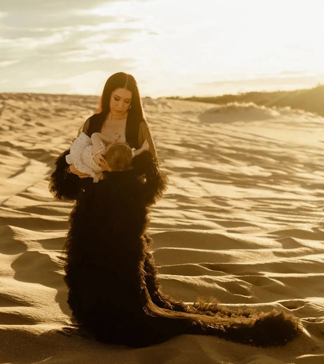 Gigi Tulle Robe in Black One Size for rent on The Volte - main image