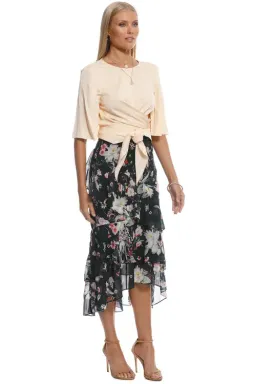 Ellery Dalliance Wrap Top in Blush in Size 10 for rent on The Volte - image 1