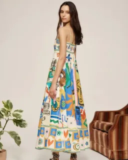 Alemais Soleil Sundress Multi Size 8  for rent on The Volte - image 2