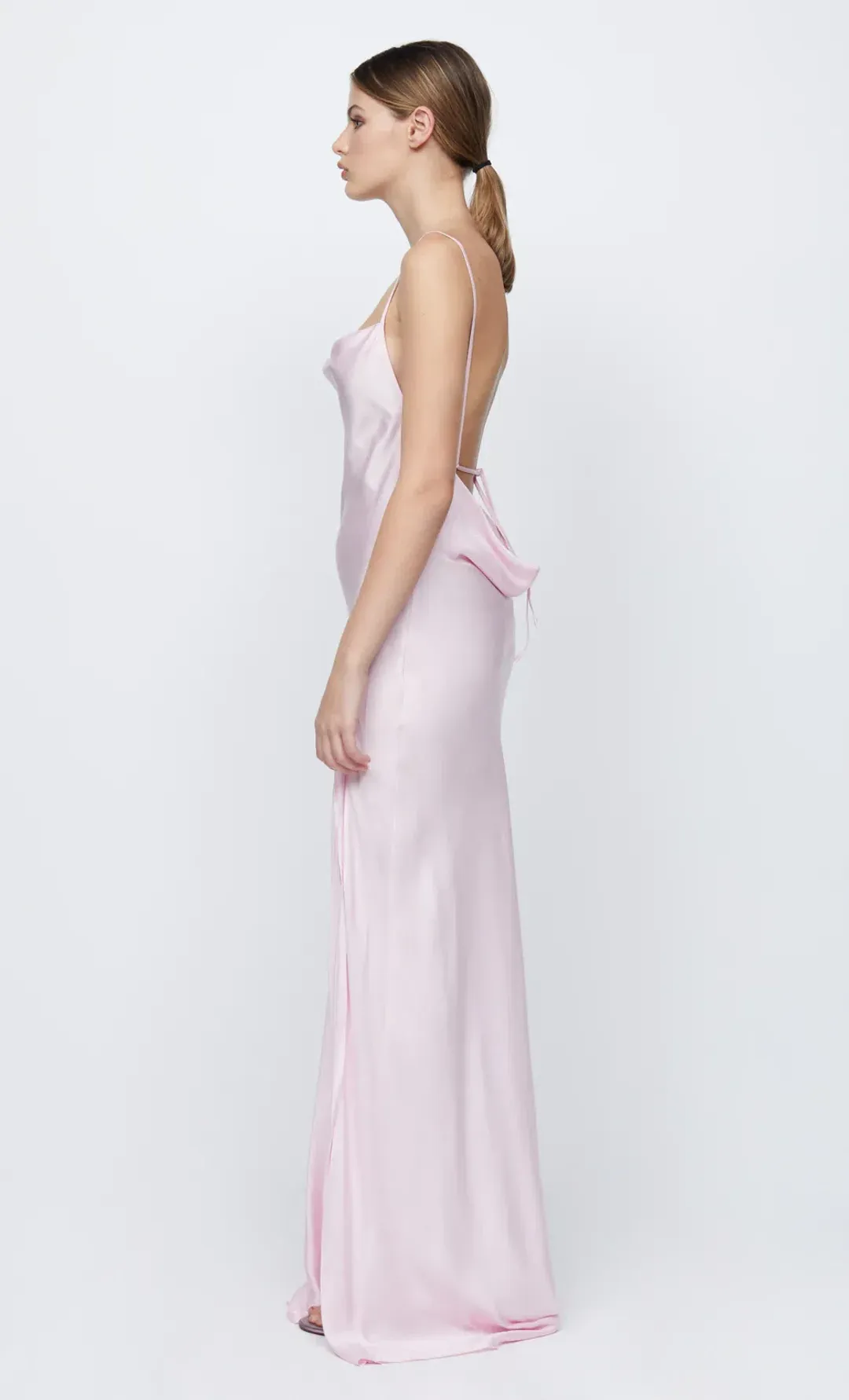 Bec & Bridge Joelle Split Maxi Dress Quartz Blush Size AU 6 for rent on The Volte - main image