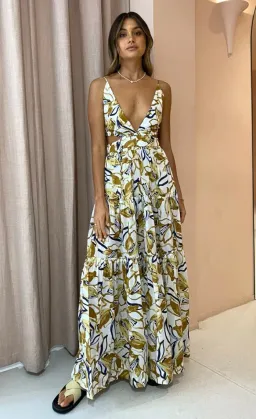 Bec & Bridge Eugenie Maxi Dress Multi-colored Size AU 8 for rent on The Volte - image 1