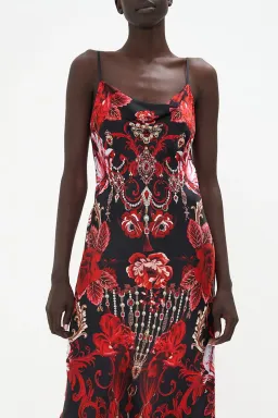 Camilla Long Bias Slip Sisterhood Of The Rose Black Size AU 6 for rent on The Volte - image 4