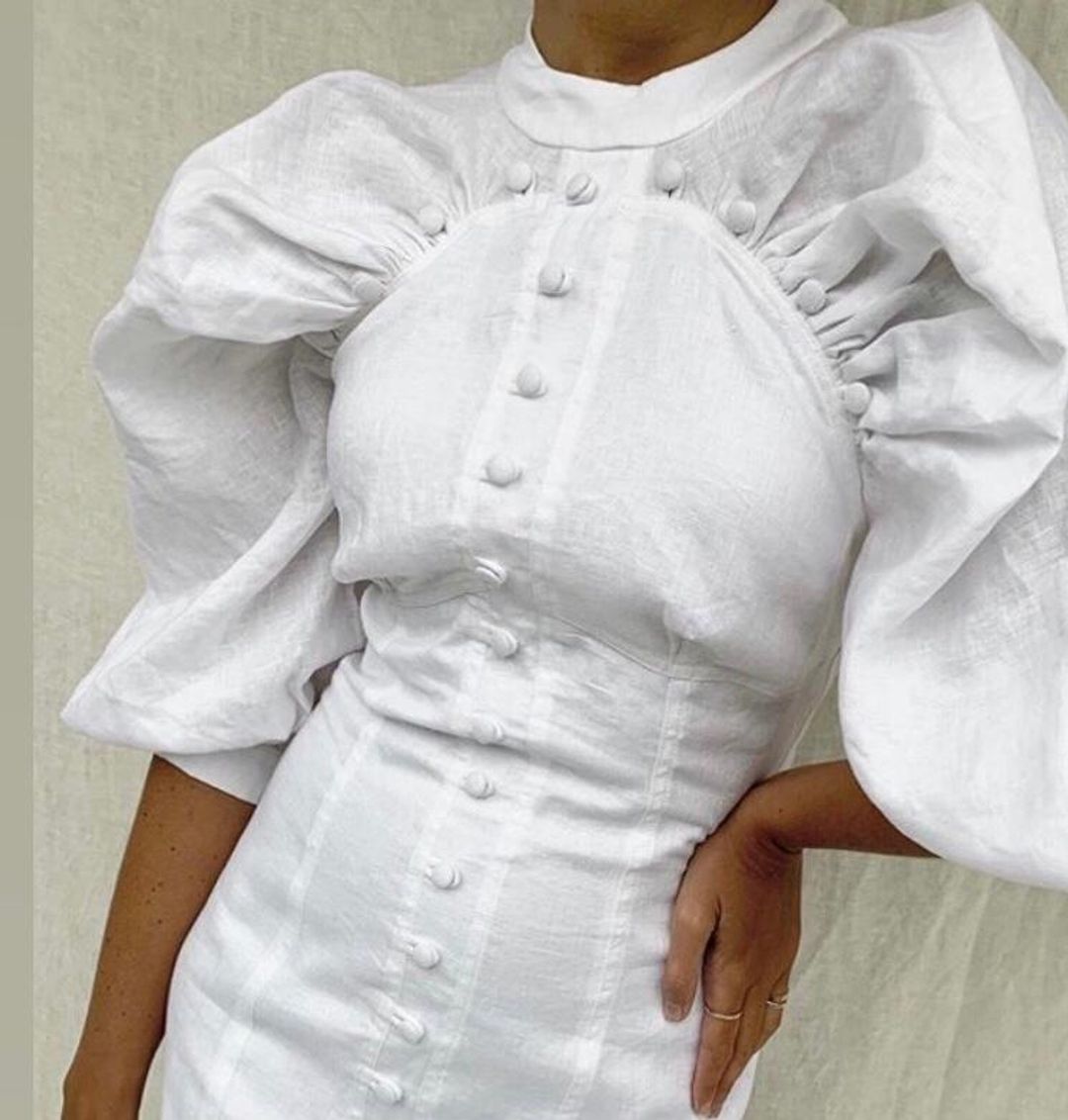 Joslin Studio Fluer dress white size 8 for rent on The Volte - main image