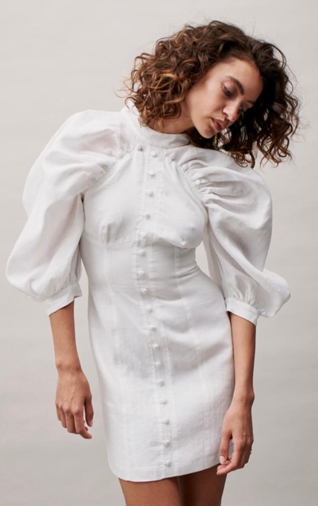 Joslin Studio Fluer dress white size 8 for rent on The Volte - main image