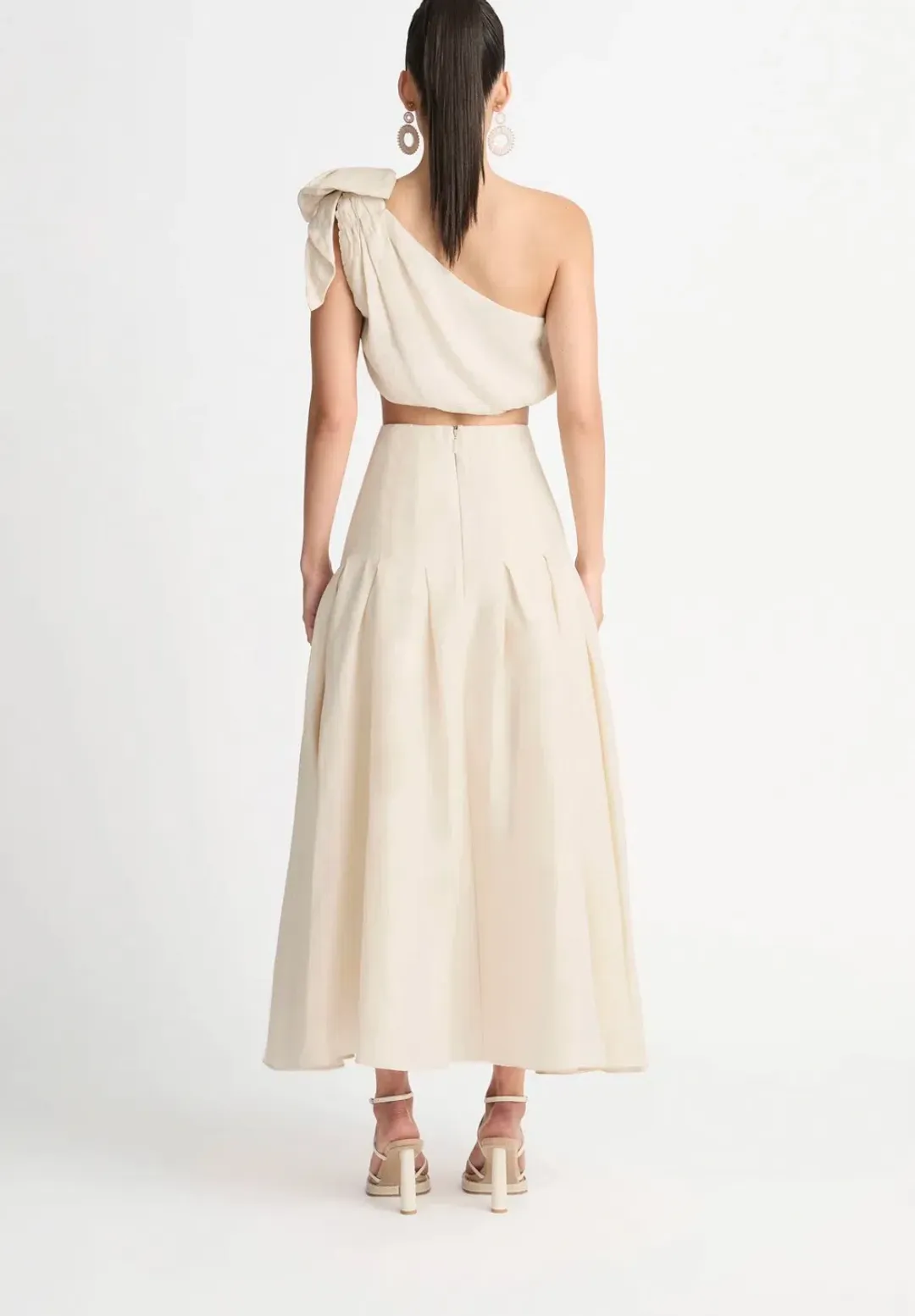 Sheike Abigail Bow Top & Skirt Set Neutral Size 12 / L for rent on The Volte - main image