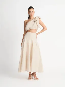 Sheike Abigail Bow Top & Skirt Set Neutral Size 12 / L for rent on The Volte - image 1