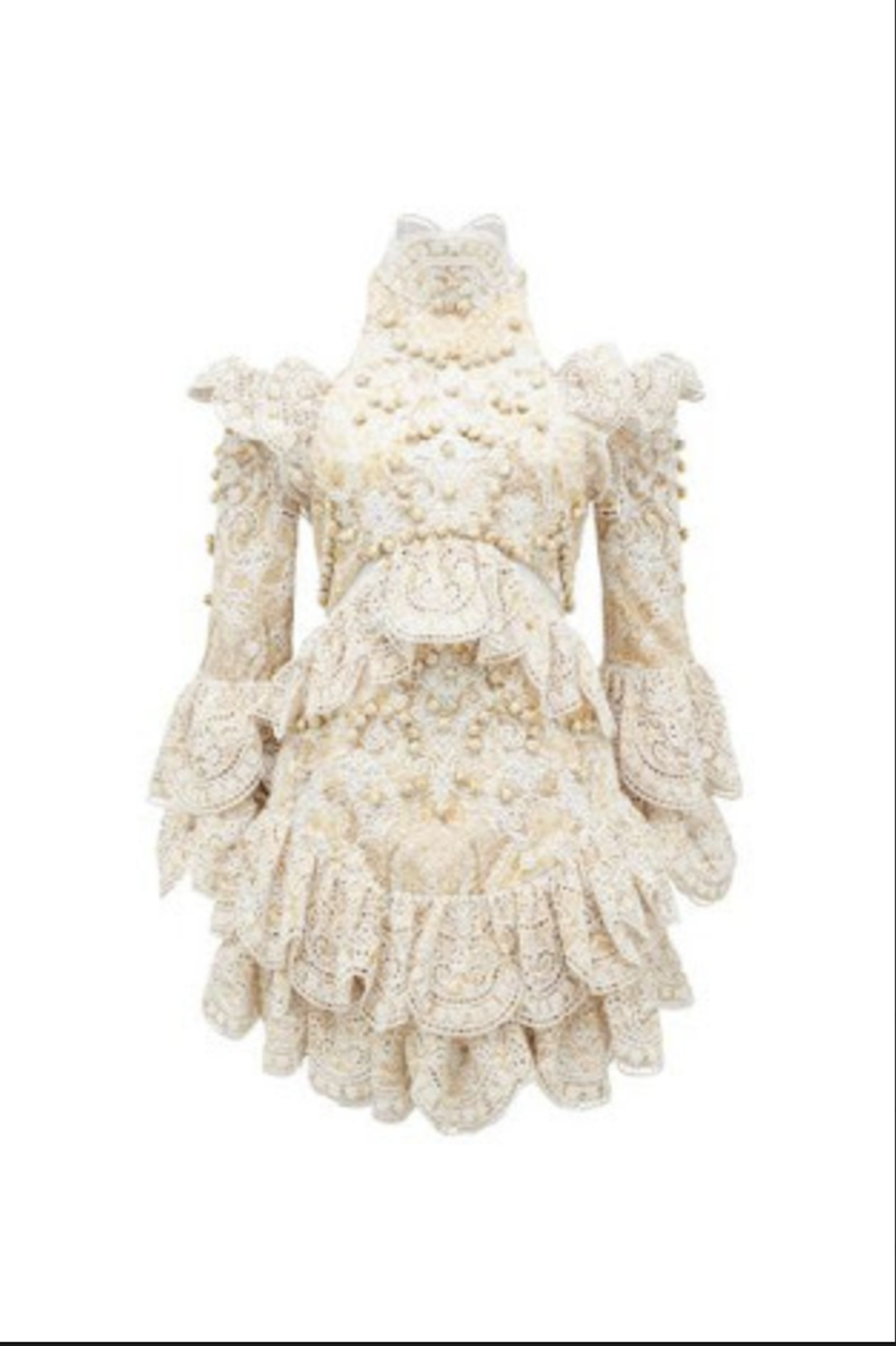 Thurley Flutter dress in gold raid tile size 12  for rent on The Volte - main image