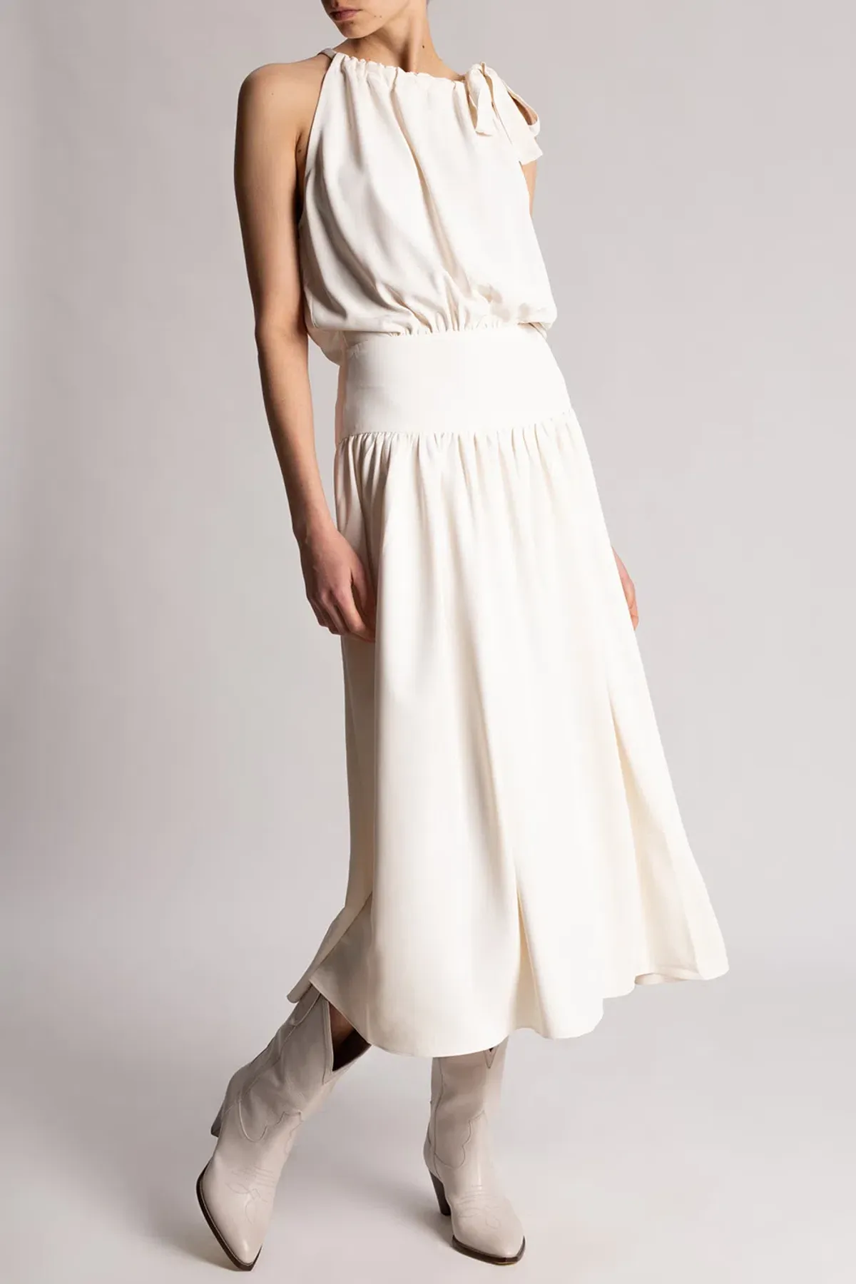 Zimmermann Halter Picnic Dress Cream Size 8  for rent on The Volte - main image