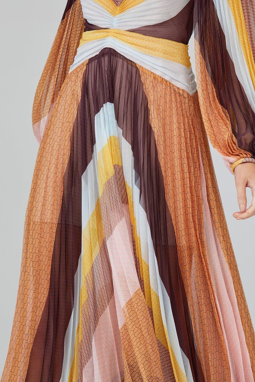 Acler Astone Midi Dress Print Size 6 for rent on The Volte - main image