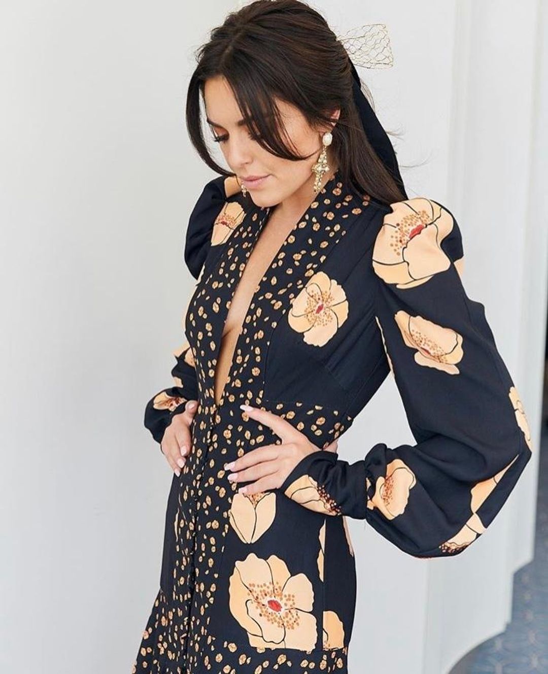 Acler Elton Dress Poppy Mix Print Size 10 for rent on The Volte - main image