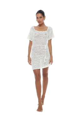 Isabelle Quinn Sofia Mini Dress Ivory White Size AU 4 for rent on The Volte - image 1