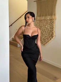 House Of CB Charmaine Corset Maxi Dress Black Size M / AU 10 for rent on The Volte - image 5