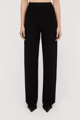 Scanlan Theodore Micro Crepe Trouser in Black in Size AU 10 for rent on The Volte - image 2