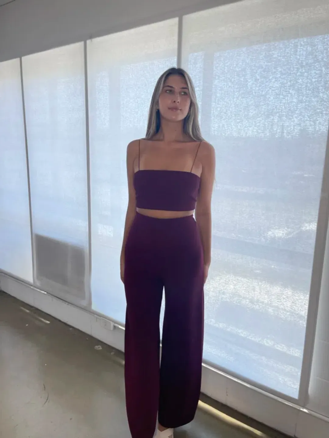 Natalie Rolt Burgundy Set Size 8 for rent on The Volte - main image