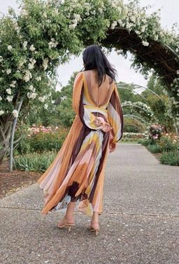 Acler Astone Midi Dress Rainbow Stripe Size 14 for rent on The Volte - image 4