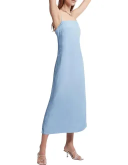 Aje Overture Ring Slip Midi Dress Light Blue A-Line Cut Out Back Size 6 for rent on The Volte - image 2