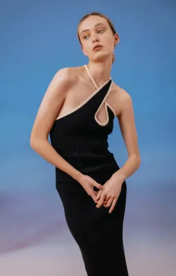 C/MEO Collective Knit Dress Black Size 6 for rent on The Volte - image 4