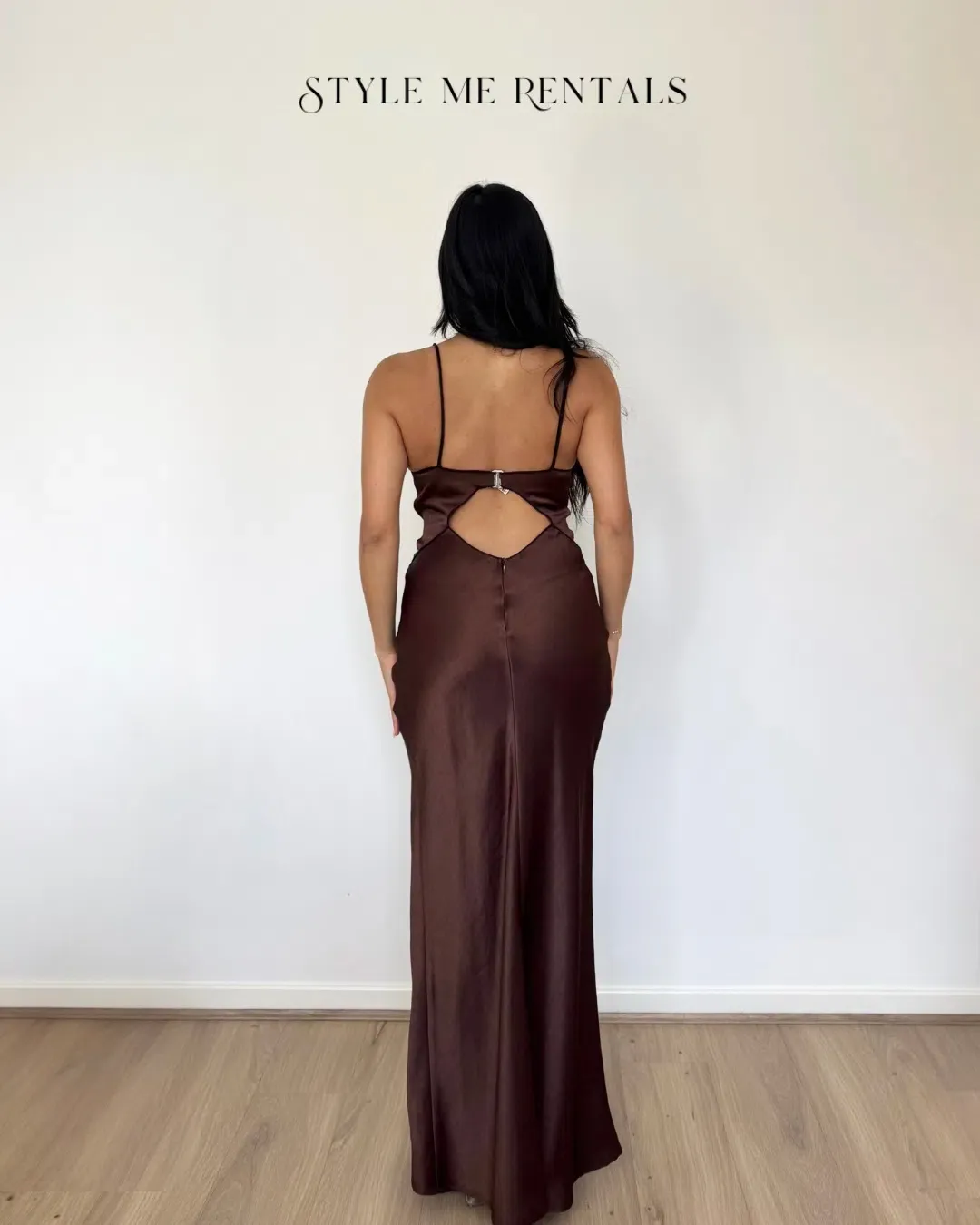 Bec & Bridge Hazel Maxi Dress Chocolate Size 8 for rent on The Volte - main image