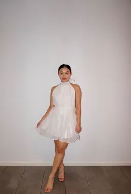 Calia Collection Rosalia Mini Dress White Size 8 for rent on The Volte - image 1