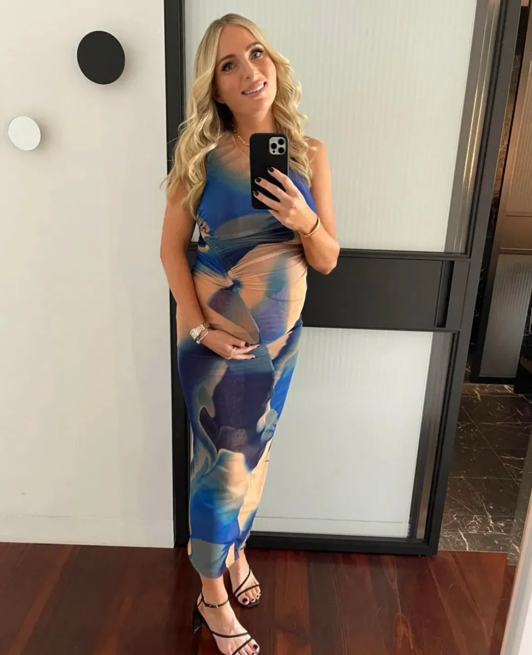 Scanlan Theodore Italian Watercolour Print Dress Blue Size 10 / M for rent on The Volte - main image