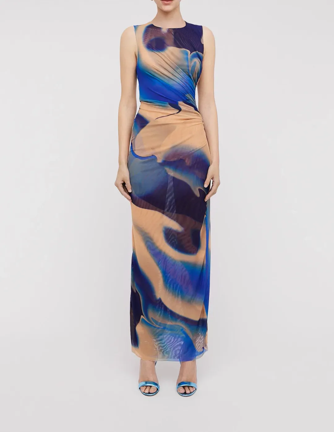 Scanlan Theodore Italian Watercolour Print Dress Blue Size 10 / M for rent on The Volte - main image