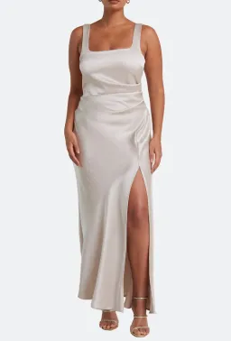 Beck & Bridge Dreamer Square Neck Dress in Sand Size 8 / S for rent on The Volte - image 1