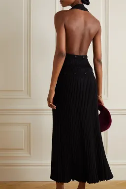 Christopher Esber Deconstruct Backless Halterneck Dress Black Size 6 for rent on The Volte - image 3