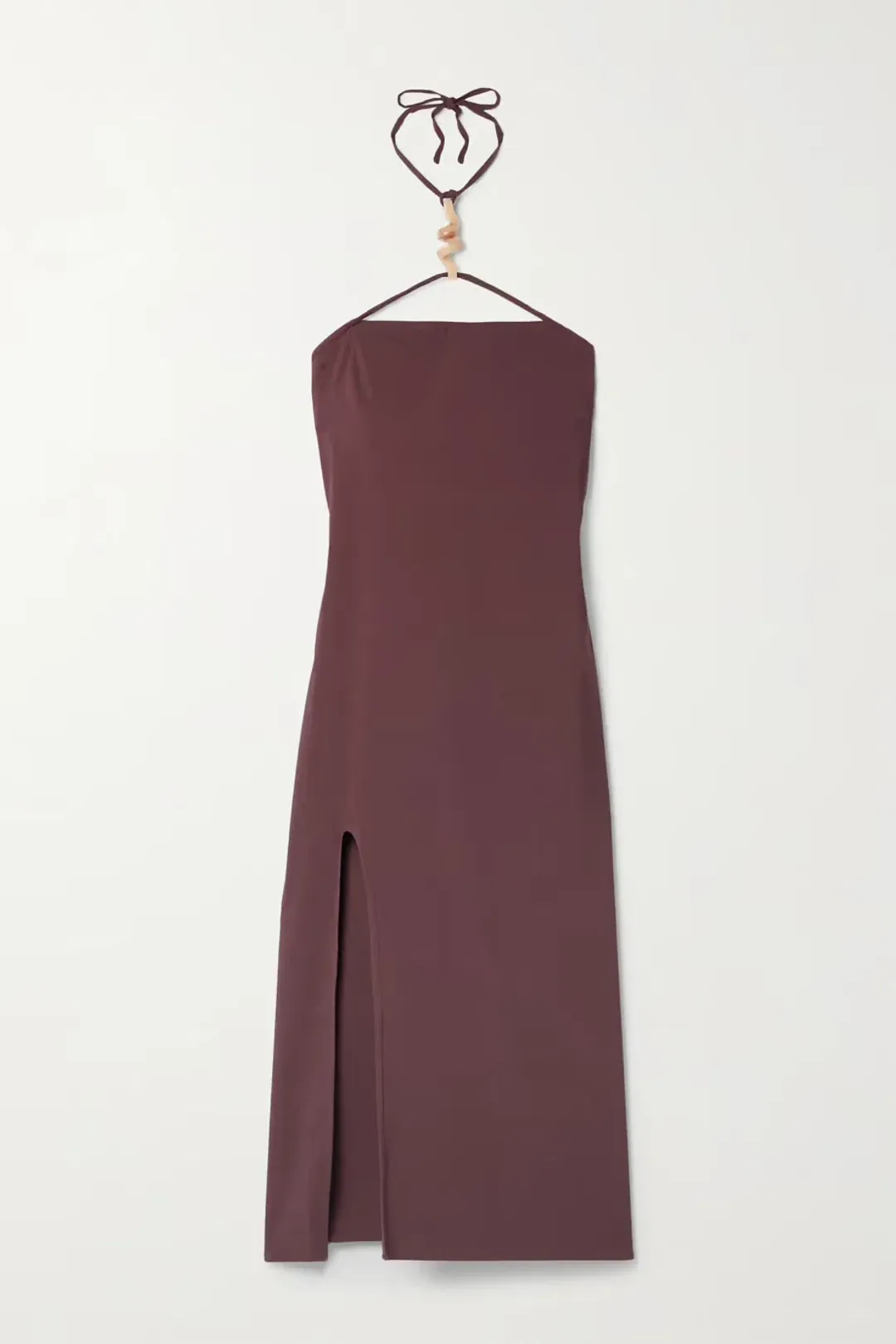Cult Gaia Castila Embellished Halterneck Midi Dress Plum Size XS / Au 6 for rent on The Volte - main image