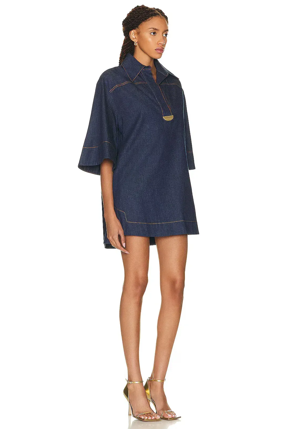 Zimmermann Denim Tunic Dress Ink Size 0 / AU 8 for rent on The Volte - main image