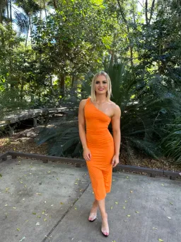 Kookaï Bambi Midi Dress Orange Size 34 / AU 6 for rent on The Volte - image 7