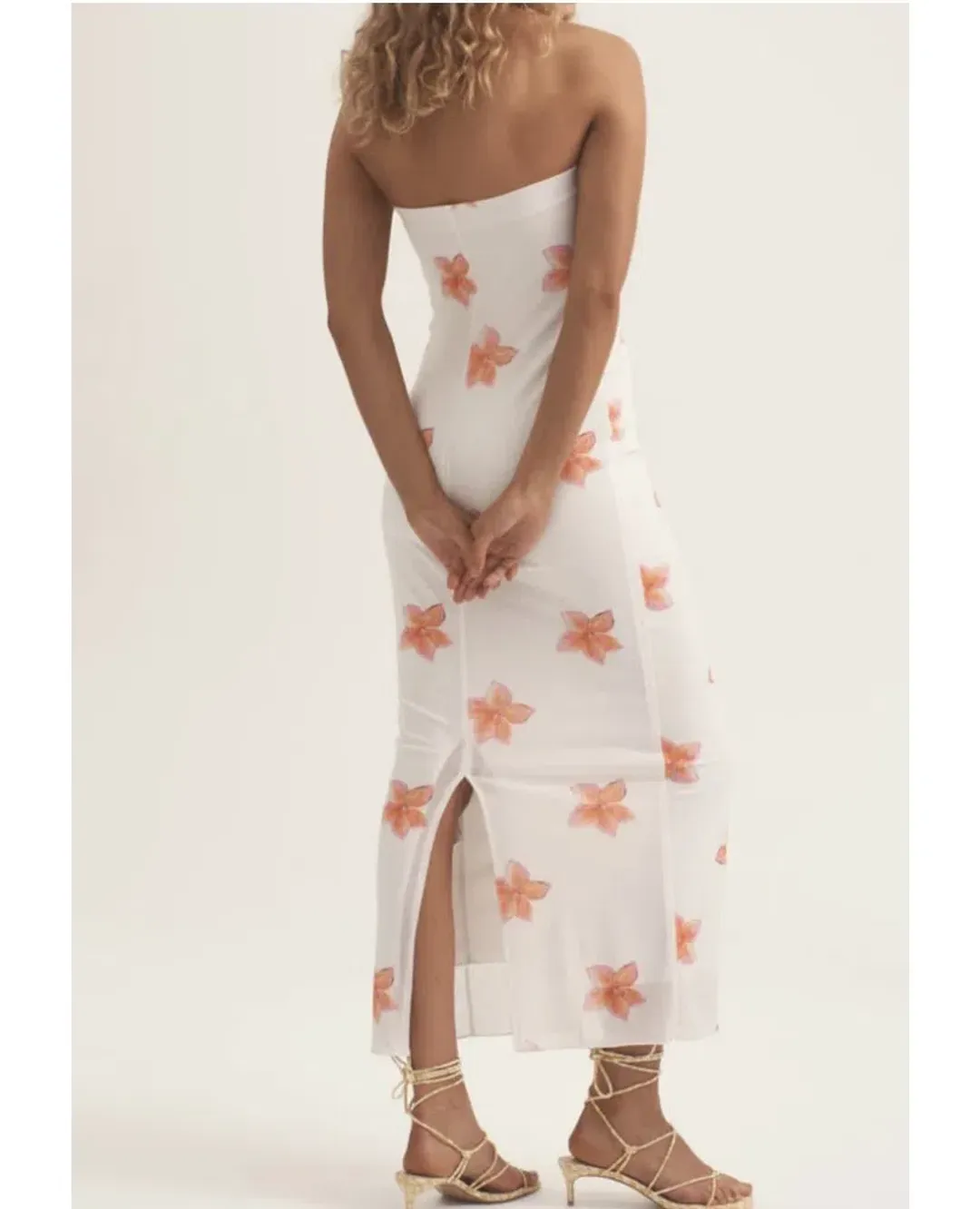 Ownley Petra Midi Dress Frangipani Size M / Au 10 for rent on The Volte - main image