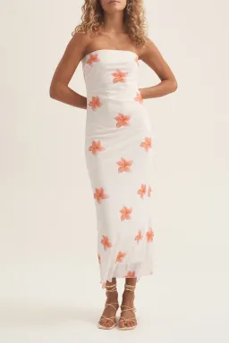 Ownley Petra Midi Dress Frangipani Size M / Au 10 for rent on The Volte - image 1