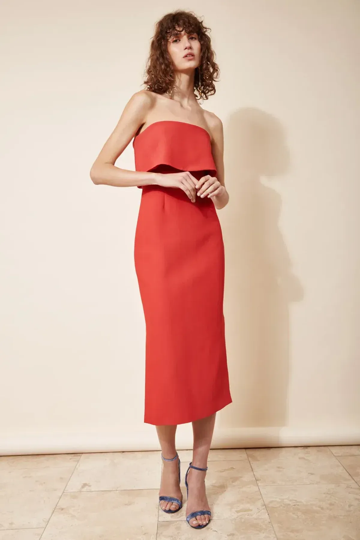 C/MEO Collective Love Like This Midi Dress in Red Size XL / Au 14 for rent on The Volte - main image