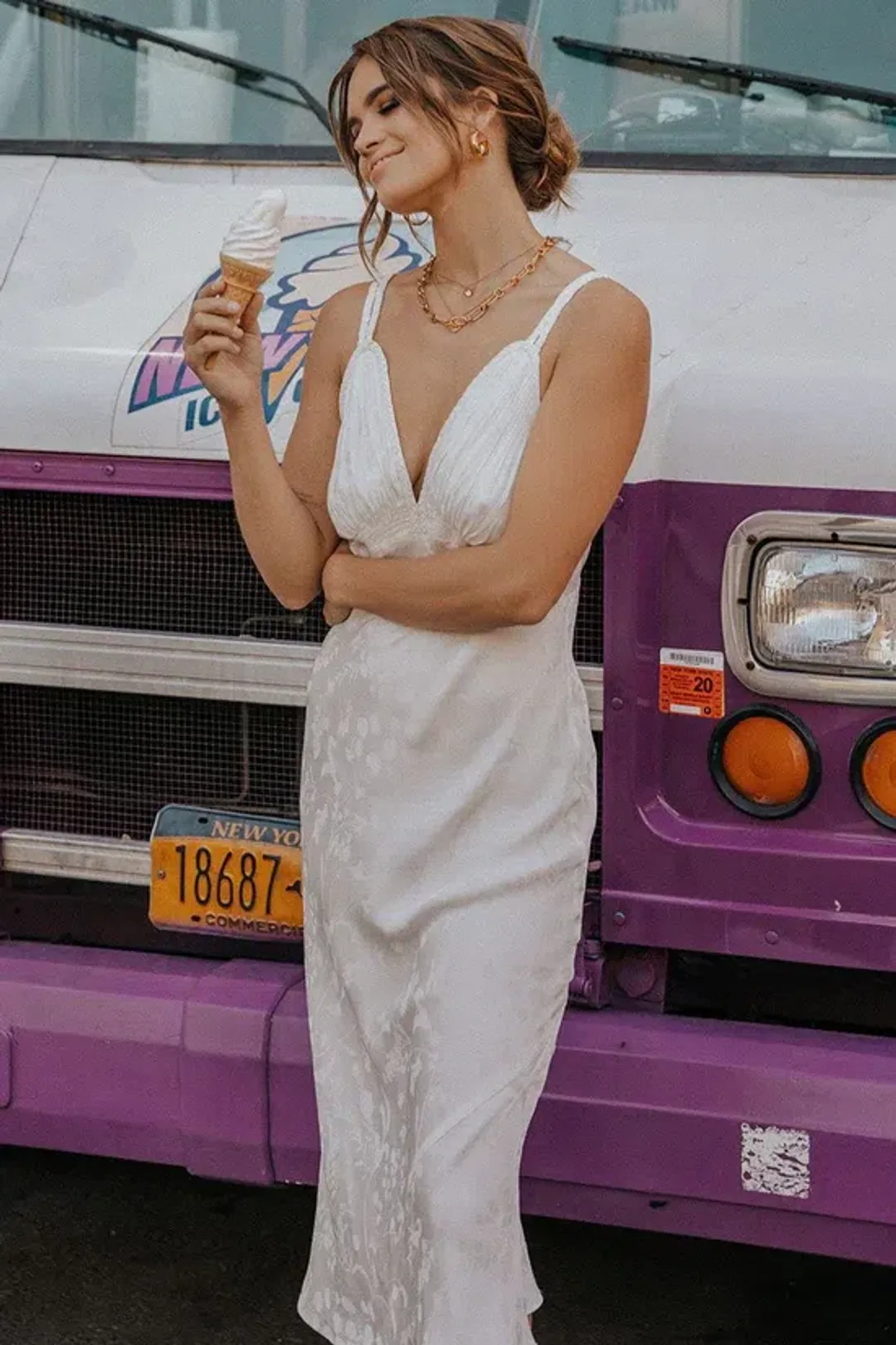 Spell Rosalie Jacquard Slip White Size M / AU 10 for rent on The Volte - main image