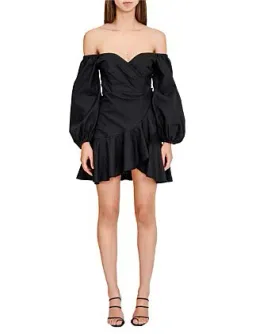 Significant Other Jasmine Short Sleeve Mini Dress Black Size AU 12 for rent on The Volte - image 1