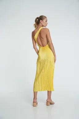 Lidee Naomi Gown Canary Size 10 / M for rent on The Volte - image 3