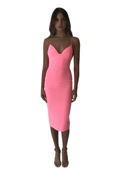 Alex Perry Ivy Stretch Dress Pink Size 8 for rent on The Volte - image 1