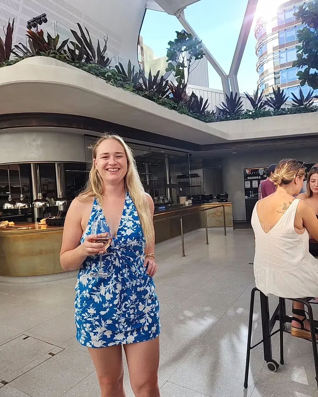 Laysan silk front twist mini dress Shona joy  for rent on The Volte - main image