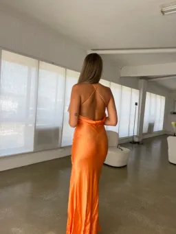 Bec & Bridge Annika Maxi Dress Coral Size 6  for rent on The Volte - image 6