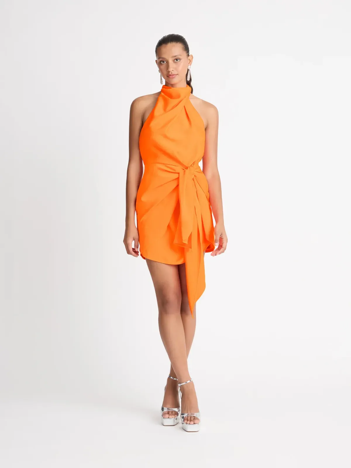 Sheike Mini Eternal Flame Dress Orange Size 14 for rent on The Volte - main image